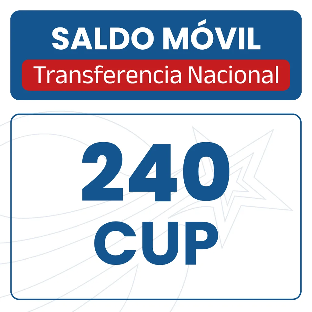 Saldo Móvil - 240CUP