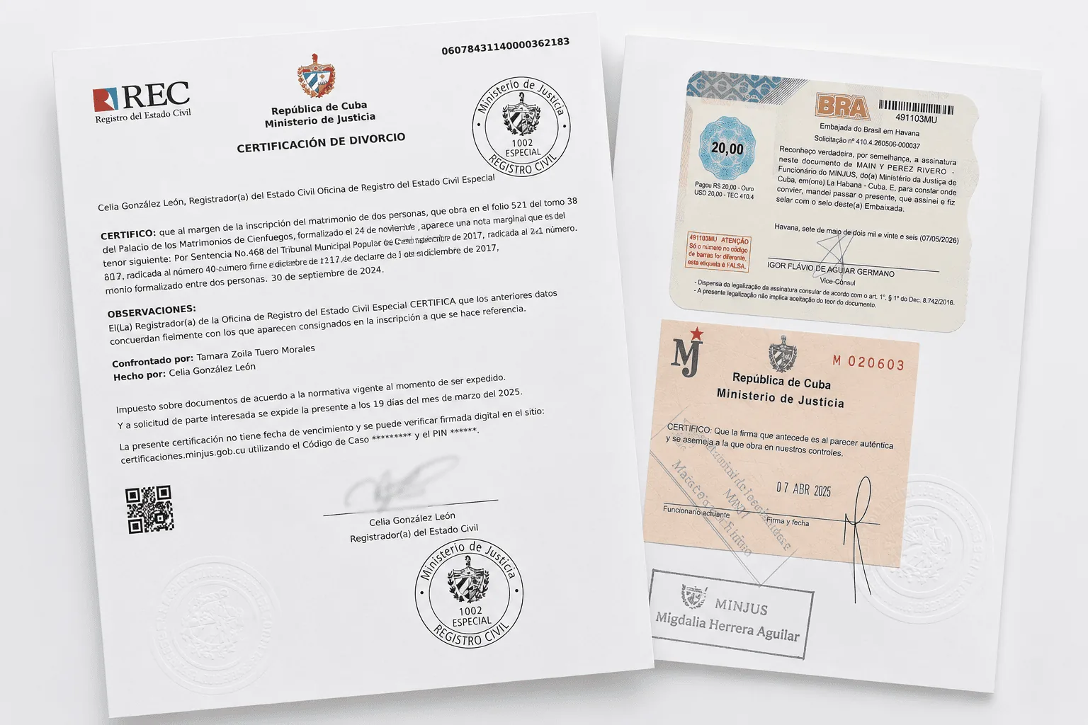 Certificado de Divorcio